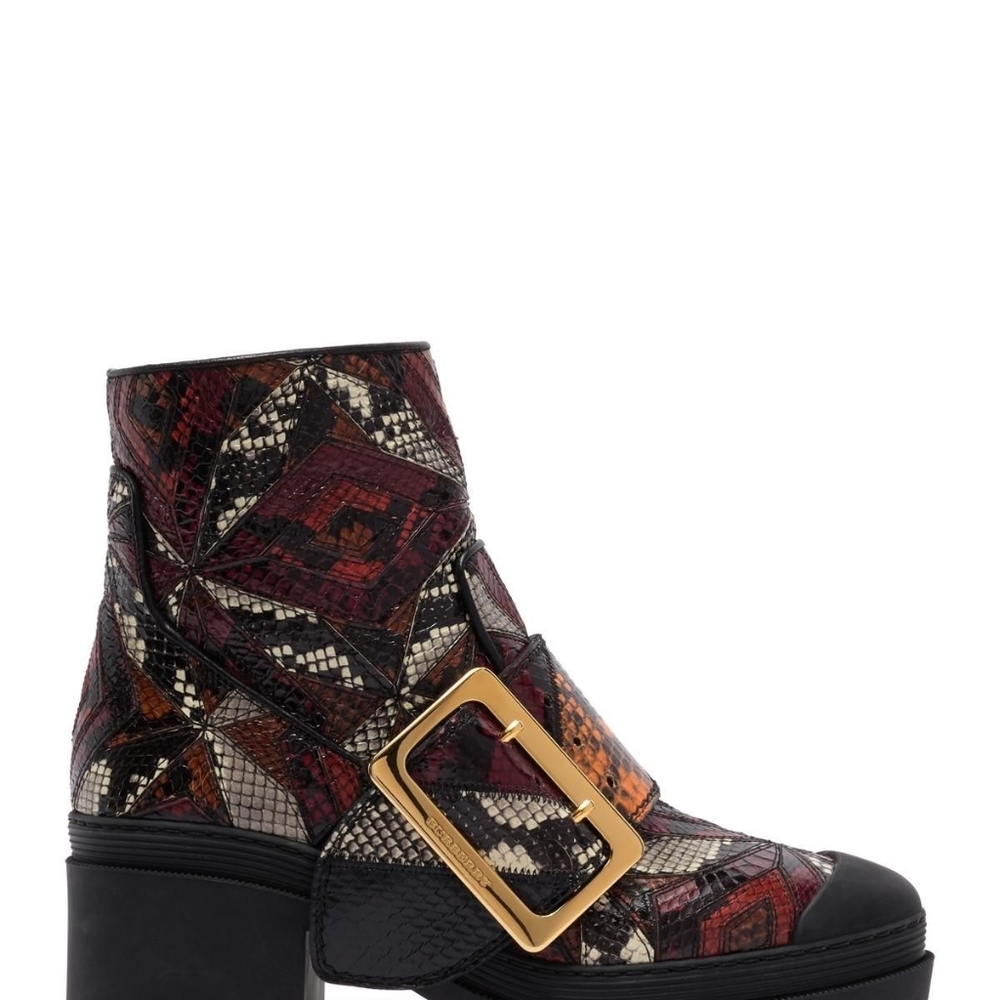 Burberry genuine snakeskin whitchester boots - Picture 2 of 5